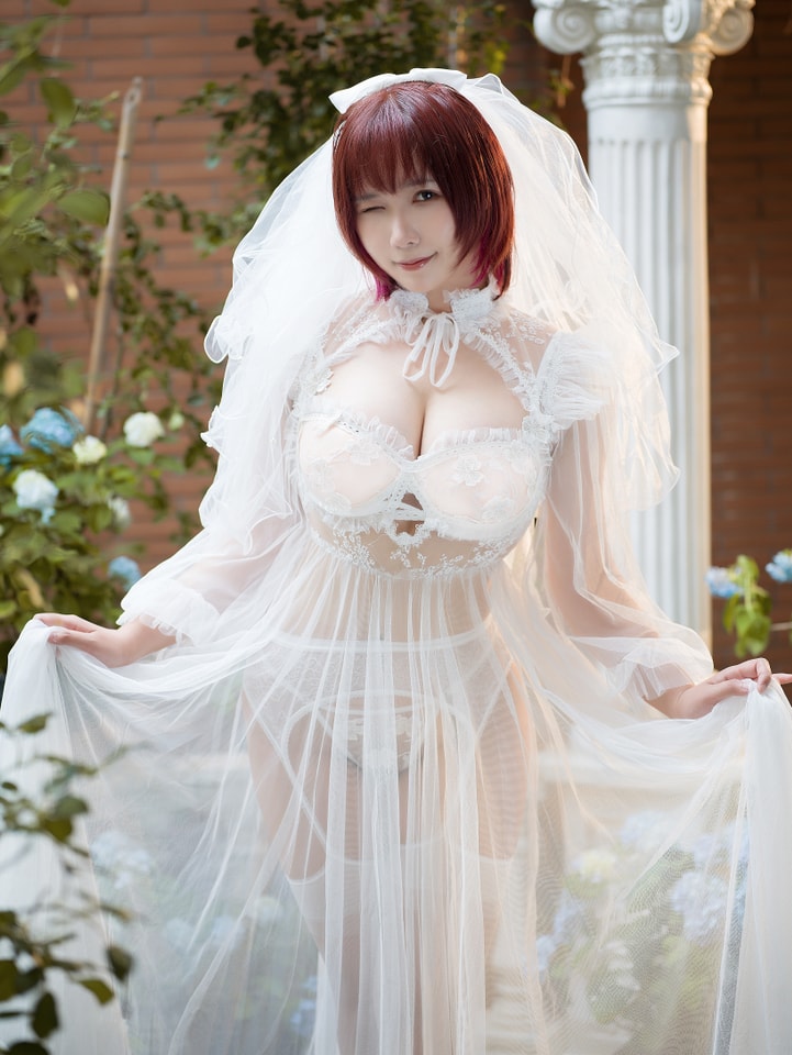 麻花酱 – NO.39 黑白婚纱[60P-600MB]预览图 2