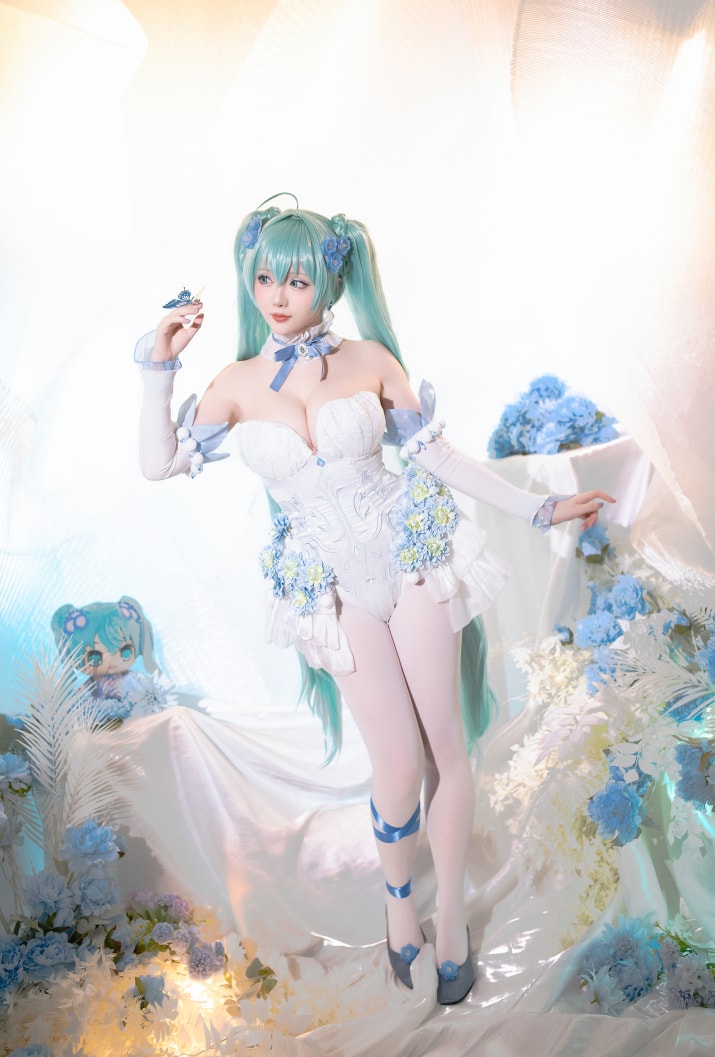 星之迟迟 NO.190 2024年02月计划A 初音未来 粉蝶花精灵[54P1V-4.51G]预览图 2